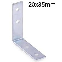 4 Adet 20x35 Mm Masa Sabitleme Gönyesi Nikel Renk Ba2035