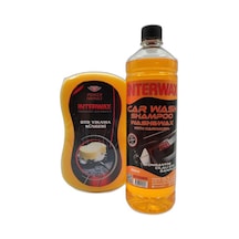 İnterwax Cilalı Oto Şampuanı 1 Lt & İnterwax Power Formula Oto Yıkama Süngeri