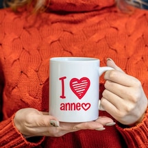 Anneler Günü I Love Anne Baskılı Kupa Bardak Hk2629