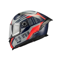 Mt Helmets Breaker Sv Cockpit C5 Kapalı Kask Gri - Kırmızı - Siyah