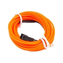 Hubrendy Sh Powermaster 5 Metre 5 Volt Usb Adaptörlü Neon Oranj İp Aydınlatma Pm-6084
