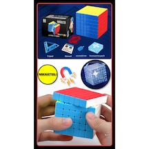 Moyu Meilong 6x6 Manyetik Bloklar 6m V2 - Mıknatıslı Standlı Tornavidalı Stickersız Zeka Küp