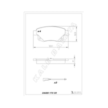 Kale 24486 170 05 Ans Kd20 Arka Fren Balatası Transıt V347-v348 06 11 Fişli Me6c1j2m008ab-6c112m008af-1371454 -