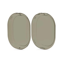 Microsonic Airpods Uyumlu Max Kılıf Crystal Clear Tpu Cover Siyah