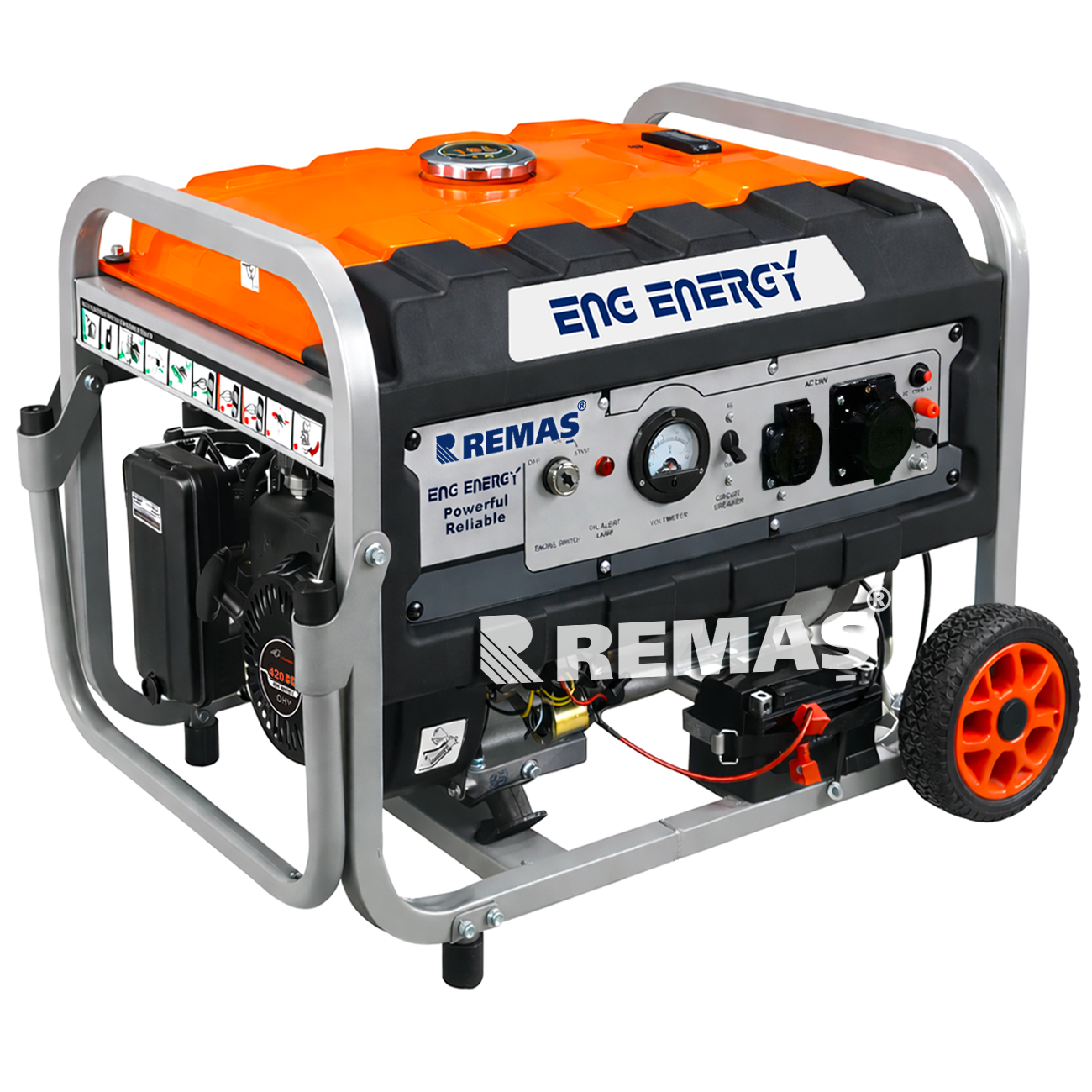 Energy KM 8000 ME Otomatik 8 Kva Monofaze Benzinli Jeneratör