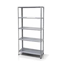5 Katlı Çelik Raf 43x93 Cm Elektrostatik Boyalı Depo Kiler Ofis Arşiv Raf Sistemi Galvaniz