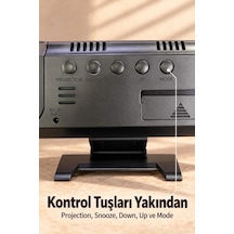 Dijital Çalar Saat Ayarlanabilir Alarm Erteleme Süresi İle .