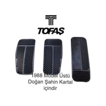 Knmaster Tofaş Uyumlu Pedal Lastiği Takım Set Gaz Fren Debriyaj 1988-2002 Arası