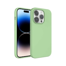 Apple Uyumlu iPhone 14 Pro Max Sıvı Teknolojili Silinebilir Sert Zore Kivi Kapak