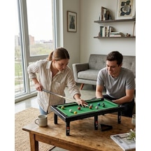Mini Bilardo Masası Oyuncak Seti Çocuklar İçin Eğlenceli Masa Oyunu - Lisinya Standart