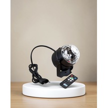 Rgb Led Disko Küresi, 7 Modlu, Uzaktan Kumandalı Çok Renkli