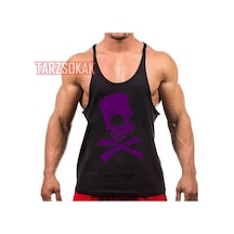 Tarzsokak Gym Tank Top Fitness Sporcu Atleti Gym117 Siyah