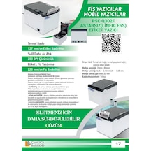 Psc Q302f 3ınch Lınerless Label Prınter 127mm/sn Usb+serıal+lan