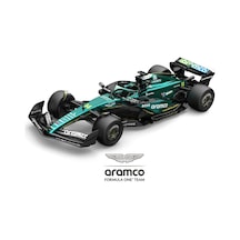 1:43 Aston Martin Aramco F1 Çek Bırak Metal Araba - Diecast Formula 1 Yarış Aracı
