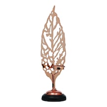 Vitale Yaprak Mumluk Bronz 46 Cm Ak.je0095