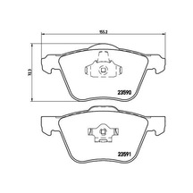 On Fren Balatası Volvo S60 00 S70 97 00 S80 98 V70 97 07 V70 01 07 Xc70 00 Xc90 02 12 16 Jant 274285-30793265-30769122-30793231