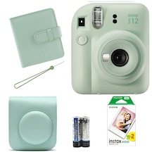 Fujifilm Instax Mini 12 Fotoğraf Makinesi + Askı + Pil + Çanta + 20'li Film + Albüm