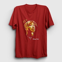 Presmono Unisex Angel Tupac Shakur T-shirt Kırmızı