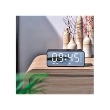 Tr Akıllı Dijital Mini Masa Saati Sıcaklık Göstergeli Led Ekran - Radyo - Çalar Saat Kms-11 12 Genel