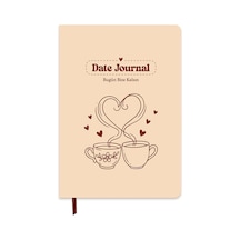 Keskin A5 96 Yp. Ciltli Date Journal - Coffee