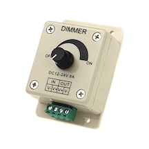 Dc Dimmer 12v-24v Led Ayarlayıcı 5050 3528 Led Şerit İçin Manuel Led Dimmer 12-24v 8a Dc Dimmer