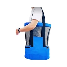 Yalıtımlı Termos Çanta, Omuz Askılı, İçecek Taşıma Soğutucu Çanta, Mavi 4296