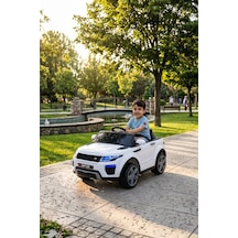 Raptor Gt 12 Volt Uzaktan Kumandalı Mp3 Bluetooth Destekli Otomatik Fren Sistemli Çocuk Akülü Araba Beyaz