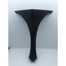 Lükens 28x16x16 Cm Siyah Plastik Puf-sehpa Ayağı 4 Adet