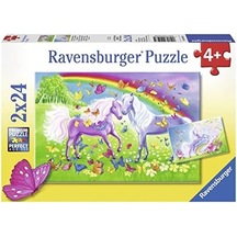 2x24 Parçalı Puzzle Gökkuşağı Atları