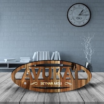 Kişiye Özel Mesleki Avukat Ahşap Masa İsimliği model E7 N11.20947