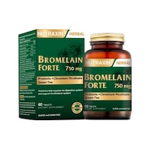 Bromelain Forte 750 Mg 60 Tablet Krom Yeşilçay Probiyotik