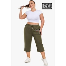 Superlife Süperlife Kadın Büyük Beden N.brooklyn Baskılı Standart &regular Kalıp Şort Spr25bsrk089 Haki