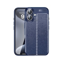 Apple iPhone Uyumlu 16 Kılıf Auto Focus Kapak - Lacivert Bz8683140809997