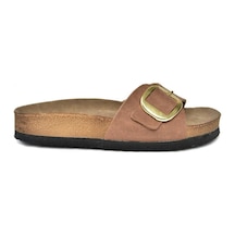 Fox Shoes P777507202 Taba Süet Günlük Kadın Terlik Taba-süet Taba