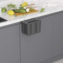 Starax Askılı Çöp Kovası 5lt. Gri S-2575-a
