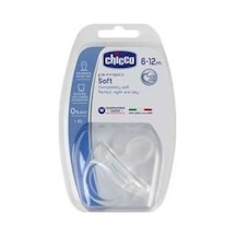 Chicco Physio Soft Silikon Emzik 6-12 Ay - Şeffaf Çok Renkli