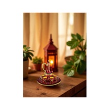 Taş Detaylı Dekoratif Likör Takımı 8 Parça Mıknatıslı Tepsi Üzerinde Sabit Taşlı Takım 10x8 CM 728352421