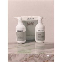 Zaymın Blowout Düzleştirici Keratin Saç Kremi 500 ML + Zaymın Purifying Saç Bakım Şampuanı 500 ML