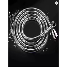 Örgülü Kaliteli Hortum 150 Cm Duş Spirali Gri Krom Diğer