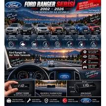 Ford Ranger 2002-2026 Modeller İçin Head Up Display Hayalet Gösterge Ekranı Ön Cam Hız Göstergesi