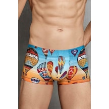 Doreanse Erkek Modal Çok Renkli Baskılı Torbalı Mini Paça Boxer (543079453)
