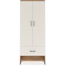 Arges Dolap 4 Raflı Tek Çekmeceli 2 Kapaklı 88x30x221 Çam-aytaşı Çam