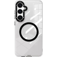 Galaxy S24 Uyumlu Kılıf Magsafe Sararmaya Karşı Dayanıklı Youngkit Clear Crystal Serisi Siyah