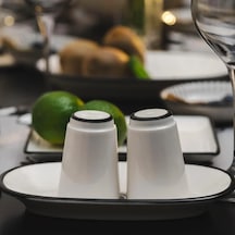 Aspen 2li Siyah Detaylı Tuzluk Çok Renkli
