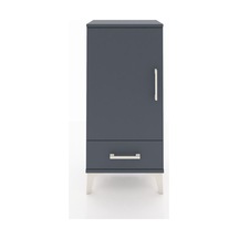 Arges Komodin 3 Raflı Tek Çekmeceli Tek Kapaklı 44x30x96 Antrasit-antrasit Antrasit
