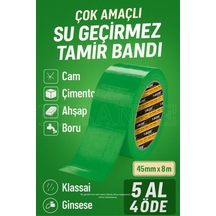 Çok Amaçlı Su Geçirmez Sızdırmaz Dayanıklı Izolasyon Yeşil Tamir Bandı 48 Mm 10 Mt 1 Adet Güçlü