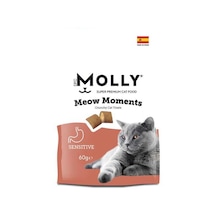 Molly Meow Moments Hassas Kediler İçin Kedi Ödül Maması 60 Gr