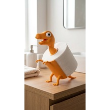 Eğlenceli Dinazor Figürlü Tuvalet Kağıdı Tutucu Banyo Aksesuarı, Standı 3d Model