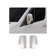 Volkswagen Crafter Uyumlu 2006-2017 Krom Ayna Kapağı 2 Parça Paslanmaz  Çelik