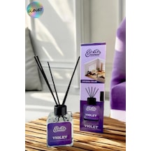 100 Ml Saten Çubuklu Bambu Ortam Kokusu Oturma Odası Violet Menekşe
